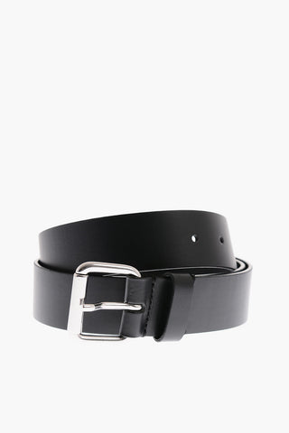 Leather B-B55 Belt with Metal Buckle 35mm