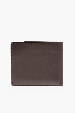 Leather HIRESH S Wallet with Logo Plaque