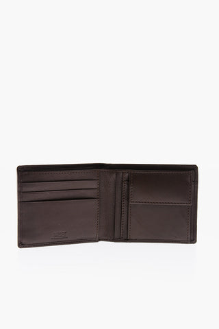 Leather HIRESH S Wallet with Logo Plaque