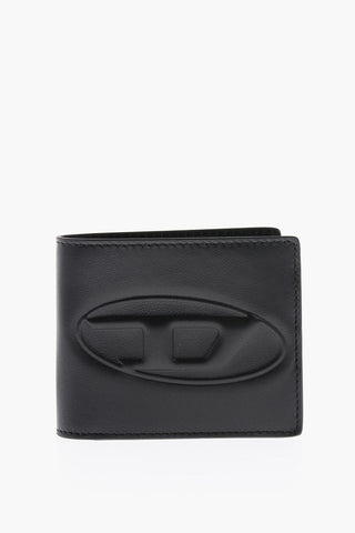Embossed Maxi Oval D-Logo Leather HIRESH S Wrap Wallet
