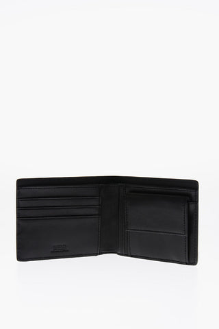 Embossed Maxi Oval D-Logo Leather HIRESH S Wrap Wallet