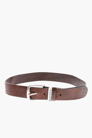 Calfskin B-VISIBLE Belt with Logo Detailing