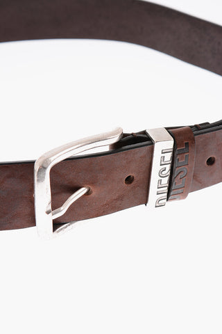 Calfskin B-VISIBLE Belt with Logo Detailing
