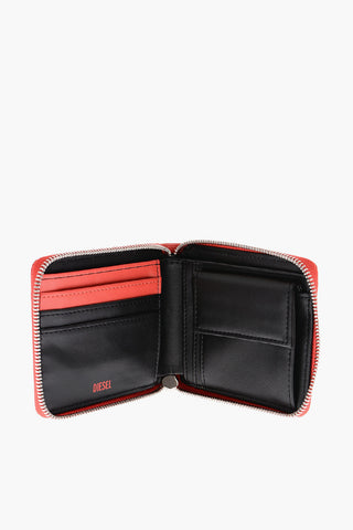 Faux Leather HIRESH XS Wallet with Zip Closure and Coin Pocket