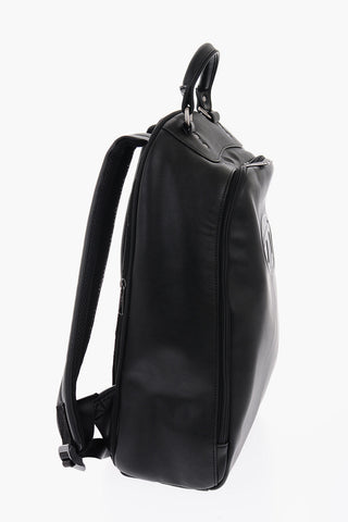 Solid Color Faux Leather HEIN Backpack