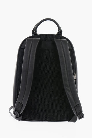 Solid Color Faux Leather HEIN Backpack