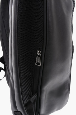 Solid Color Faux Leather HEIN Backpack