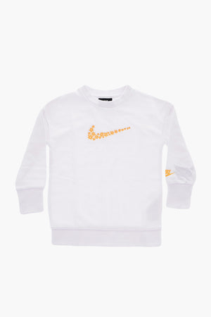 Rundhals-Sweatshirt Mit Goldstickerei