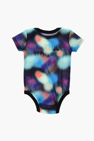 Body-, Beanie- und Schühchen-Set mit Acid-Wash-Effekt