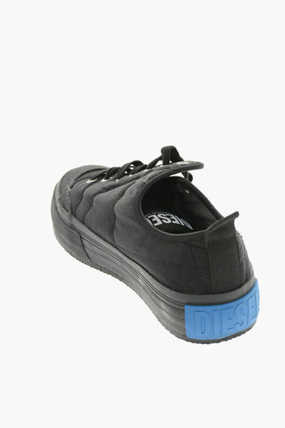 Sneakers Basse S-MUJI LC in Tinta Unita con Logo a Contrasto