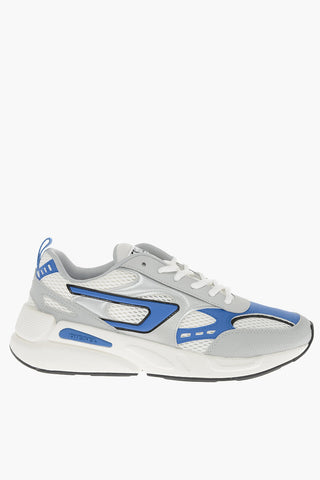 Contrasting Sole Two-Tone Mesh and Faux Leather S-SERENDIPITY SPORT Low-Top Sneakers