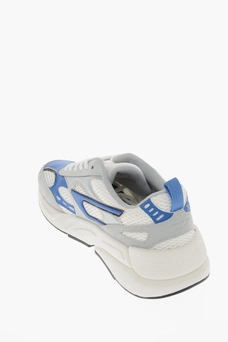 Contrasting Sole Two-Tone Mesh and Faux Leather S-SERENDIPITY SPORT Low-Top Sneakers