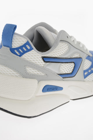 Contrasting Sole Two-Tone Mesh and Faux Leather S-SERENDIPITY SPORT Low-Top Sneakers