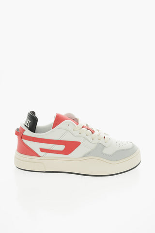 Leather S-UKIYO Sneakers with Contrasting Details