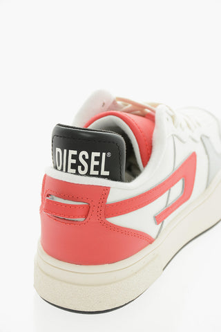 Leather S-UKIYO Sneakers with Contrasting Details