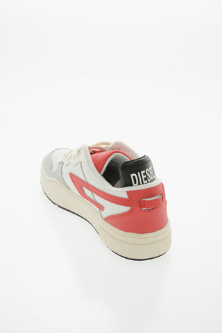 Leather S-UKIYO Sneakers with Contrasting Details
