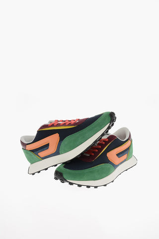 Fabric S-RACER LC Sneakers with Suede Details