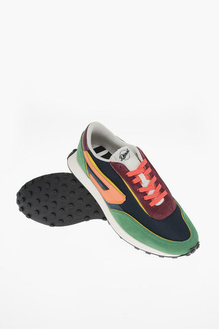 Fabric S-RACER LC Sneakers with Suede Details
