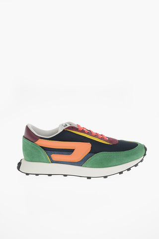 Fabric S-RACER LC Sneakers with Suede Details