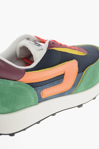 Fabric S-RACER LC Sneakers with Suede Details