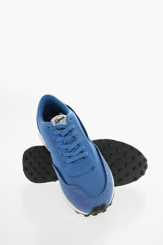 Sneakers Basse S-RACER LC Tono Su Tono in Mesh e Suede con Patch D