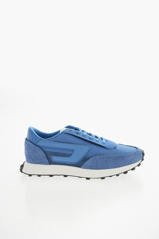 Sneakers Basse S-RACER LC Tono Su Tono in Mesh e Suede con Patch D