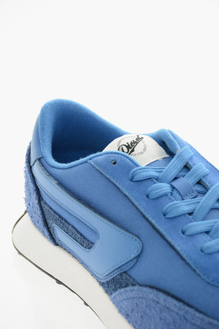 Sneakers Basse S-RACER LC Tono Su Tono in Mesh e Suede con Patch D