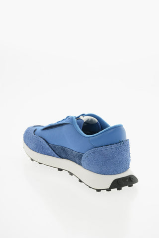 Sneakers Basse S-RACER LC Tono Su Tono in Mesh e Suede con Patch D