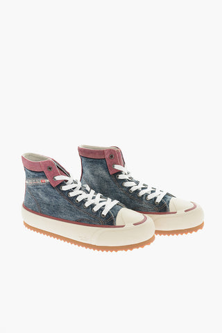 Track Sole Denim S-PRINCIPIA Low Top Snekers 4cm