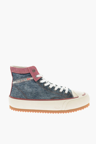 Track Sole Denim S-PRINCIPIA Low Top Snekers 4cm
