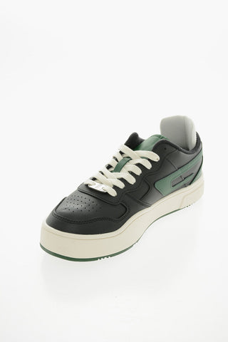 Contrasting Laces and D-Patch Logo Leather S-UKIYO High-Top Sneakers