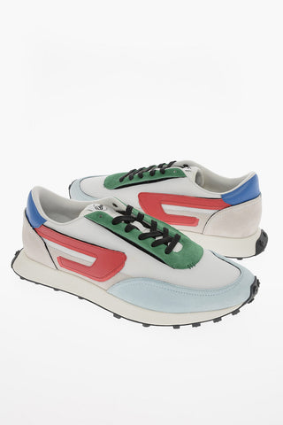 Sneakers Basse S-RACER LC in Mesh e Suede con Logo D