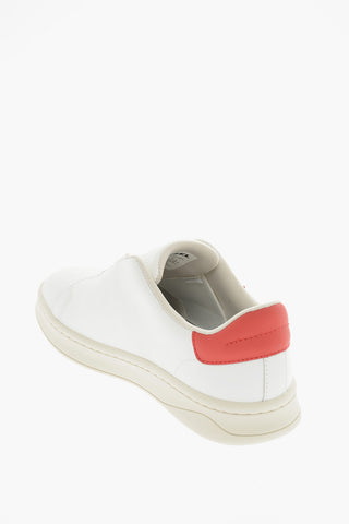 Leather S-ATHENE Slip-On Sneakers with Contrasting Details
