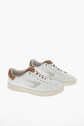 Leather S-ATHENE Sneakers with Contrasting Details