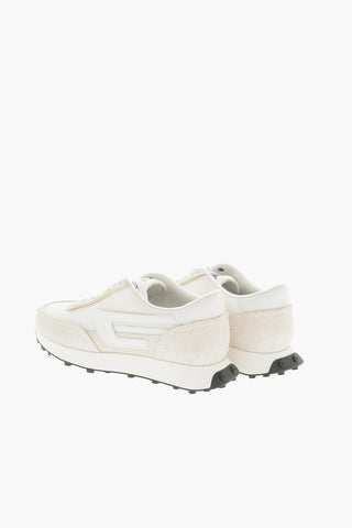 Mesh and Suede S-RACER LC Low-Top Sneakers with D-Logo