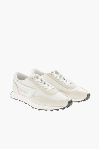 Mesh and Suede S-RACER LC Low-Top Sneakers with D-Logo
