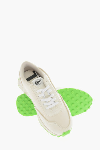 Sneakers Basse S-RACER LC Tono Su Tono in Mesh e Suede con Suola Colorata