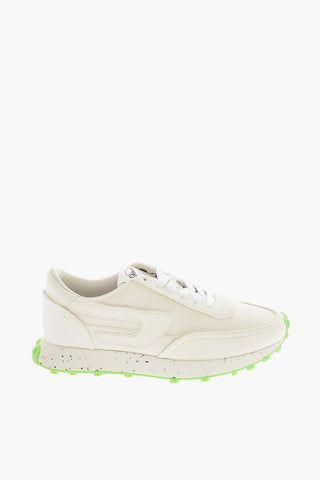 Sneakers Basse S-RACER LC Tono Su Tono in Mesh e Suede con Suola Colorata