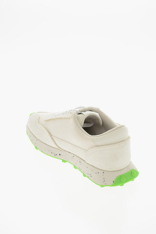 Sneakers Basse S-RACER LC Tono Su Tono in Mesh e Suede con Suola Colorata