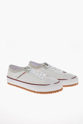 Canvas S-PRINCIPIA Sneakers with Suede Trimmings