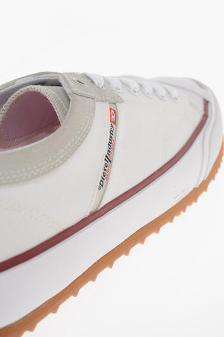 Canvas S-PRINCIPIA Sneakers with Suede Trimmings