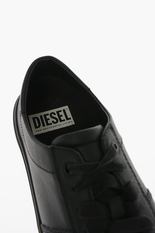 Solid Color Leather S-MYDORI LC Low-Top Sneakers