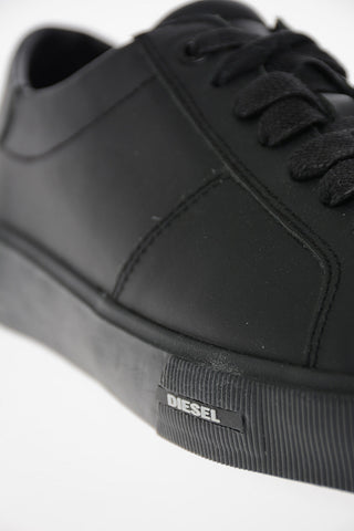 Solid Color Leather S-MYDORI LC Low-Top Sneakers