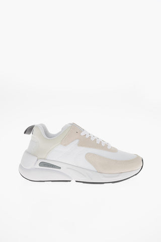 Contrasting Sole Two-Tone Mesh and Faux Leather S-SERENDIPITY SPORT Low-Top Sneakers