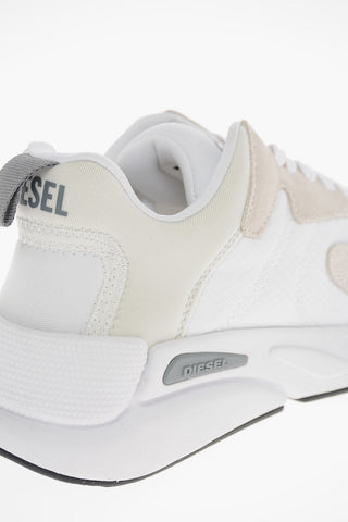 Contrasting Sole Two-Tone Mesh and Faux Leather S-SERENDIPITY SPORT Low-Top Sneakers
