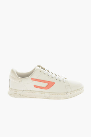 Suede D Logo S-ATHENE Low-Top Sneakers with Paint Sole