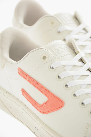 Suede D Logo S-ATHENE Low-Top Sneakers with Paint Sole