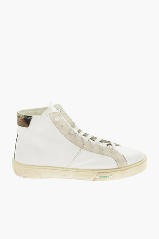 Ponyskin Detail Leather S-MYDORI MC High-Top Sneakers