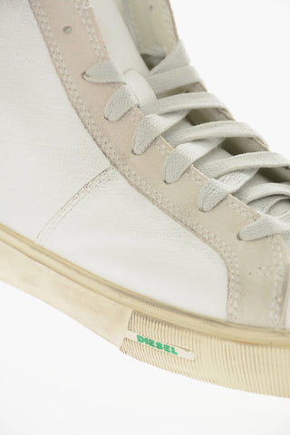 Ponyskin Detail Leather S-MYDORI MC High-Top Sneakers