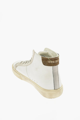 Ponyskin Detail Leather S-MYDORI MC High-Top Sneakers